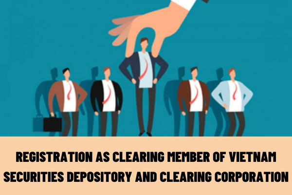 What are the requirements for an organization to register as a clearing member of the Vietnam Securities Depository and Clearing Corporation?