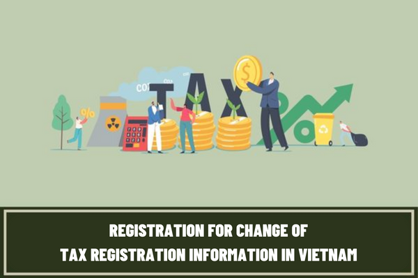 What are the procedures for registration for change of tax registration information in Vietnam for individuals who generate personal income taxable income through the income payer?