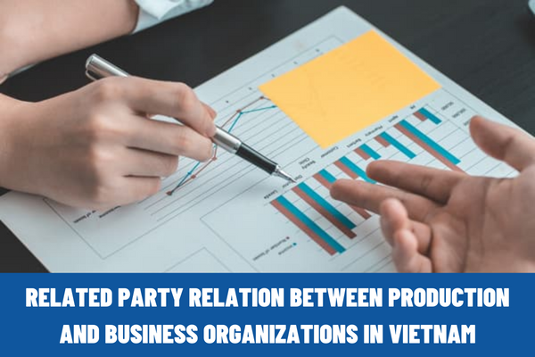 What is the related party relation between production and business organizations in Vietnam? Is the enterprise in the related party relation entitled to deduct loan interest when calculating taxable income in Vietnam?