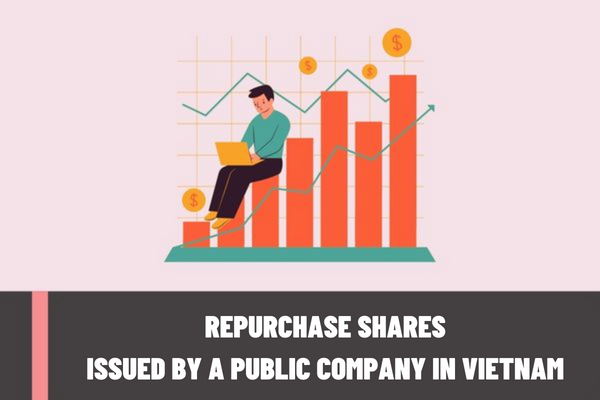 Can a public company in Vietnam repurchase shares issued by its own company while having overdue debts?