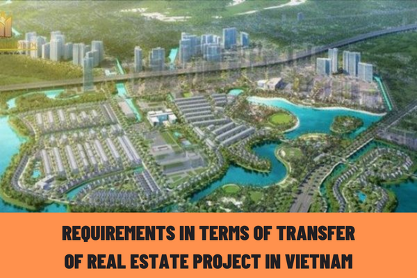 What are the requirements in terms of transfer of all or a portion of real estate project in Vietnam?