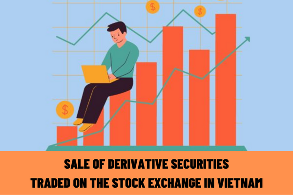 How to determine the unit price stated on the invoice for the sale of derivative securities traded on the stock exchange in Vietnam?