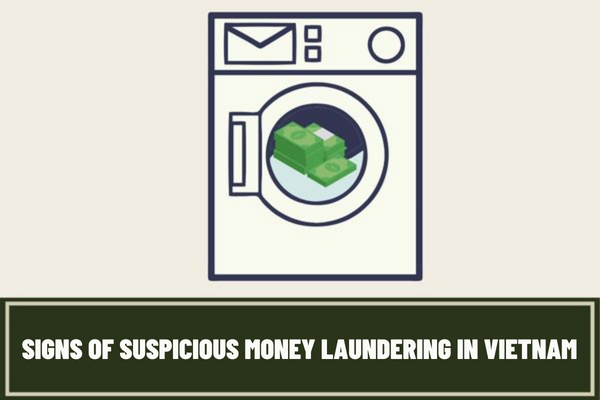 What are the signs of suspicious money laundering in the sector of real estate business, life insurance business and payment intermediary in Vietnam?