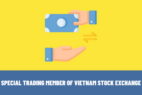 Is a commercial bank a special trading member of Vietnam Stock Exchange?