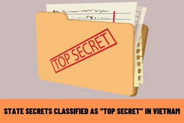 Vietnam: What are state secrets classified as “top secret”? Who has the competence in granting permission for duplication and photographing of state secret containers classified as “top secret”?