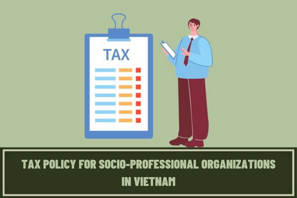 What is the tax policy for socio-professional organizations generating tax obligations from scientific research activities in Vietnam?