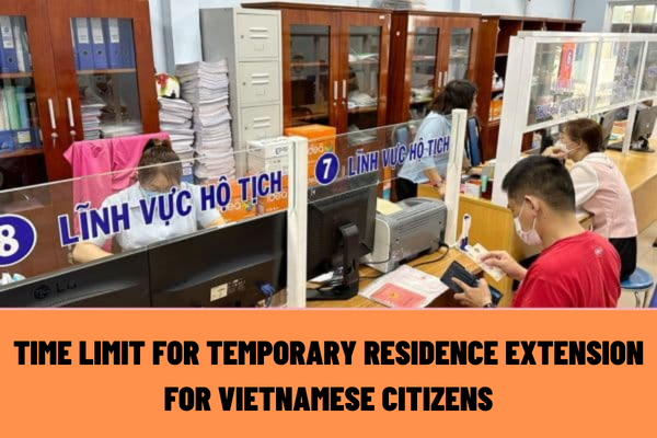 Vietnam: How long before the end of the registered temporary residence period do I have to apply for its extension?