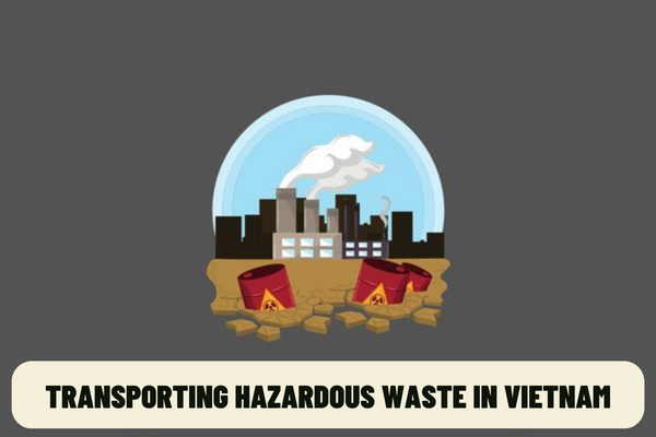 What equipment, tools and materials must be equipped with vehicles transporting hazardous waste in Vietnam?