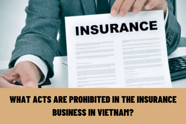 What acts are prohibited in the insurance business in Vietnam? What are the principles of provision and use of insurance services in Vietnam?