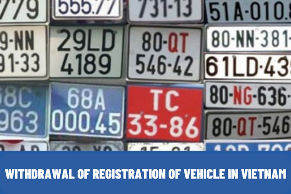 Vietnam: What is the form of the certificate of withdrawal of registration of vehicle with respect to vehicles whose useful life expires?