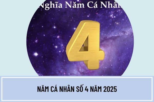 Năm cá nhân số 4 năm 2025 có ý nghĩa gì? Năm 2025 là năm thế giới số mấy?