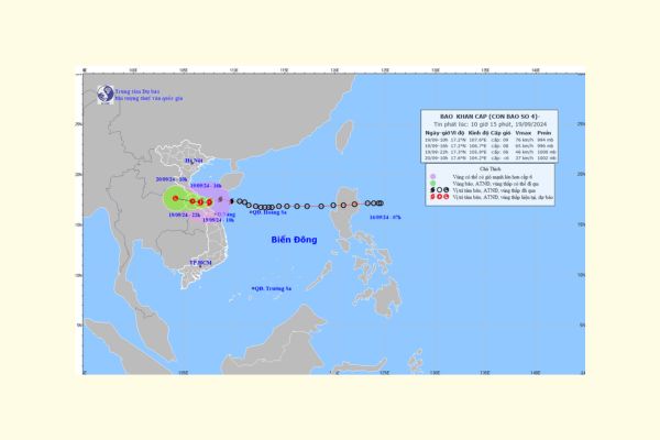 Update on Tropical Storm No. 4 on September 19, 2024: What is the forecast for the next 24 hours?