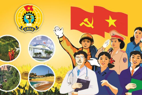 Who was elected Chairman of the XIII term Vietnam General Confederation of Labor, tenure 2023 - 2028? How many levels does the Vietnamese Trade Union organization have?