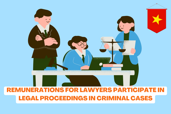 Vietnam: What is the hourly remuneration of lawyers participating in criminal proceedings as agreed with clients? 