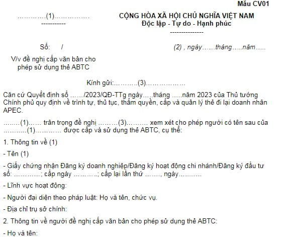 Vietnam: What is the latest application form for issuing an approval ...